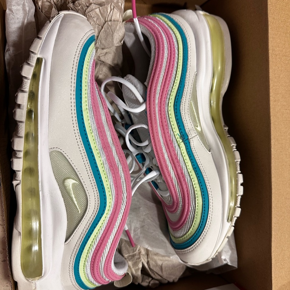 Nike Air Max 97 with Pink and Blue Accents